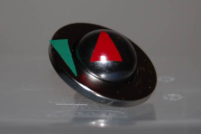 Below: 3/4” sphere neodymium and disk magnet sitting in perfect pressure mediation along their mutual dielectric inertial planes. Likewise on right, showing phi^-2 contact as necessitated by gyromagnetic precession.