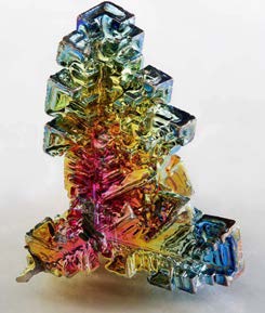 Below: One proton separates heaven from hell, bismuth on the left and on the right, polonium. Stable bismuth with a half life of 20 billion billion years, non-toxic, safe, and the extra proton of polonium throws bismuth’