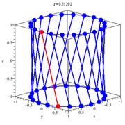 Below: The hyperboloid in increasing coherency and capacitance. This is the formation of the magneto-dielectric system of the magnet, however its divergence is governed by the geometry of the hyperbolic disk.