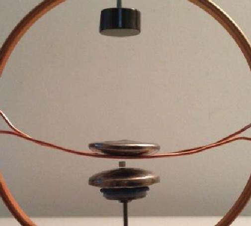 Below: On left, standard bismuth castings I built for superior magnetic levitation with greater stability which, using convex castings creates better stability to conform with the magnetic field geometry of both the lift