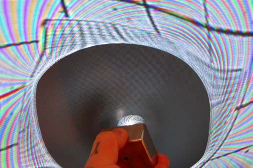 Below: As can be seen below, instead of using the vortex projected, I used the square grid in which you can see likewise CW and CCW dielectric vortex displacement as displayed inverse to the divergent magnetic field disp