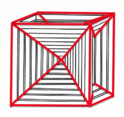 Below: Anti-cubes, hypercubes, and counterspatial dielectric inertia formations.