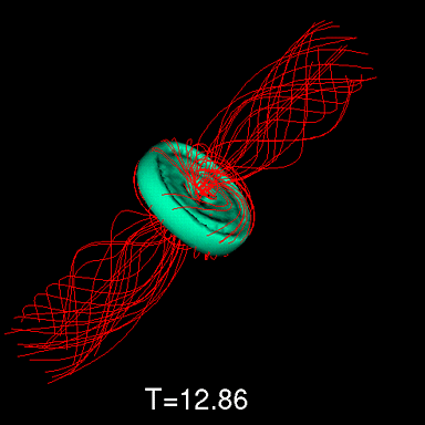 Below: On the left depictions of the ‘corkscrew’ centrifugal magnetic flow (the centripetal is not shown and greatly distorted due to the immense power of these binding systems), on the right, new matter having been gene